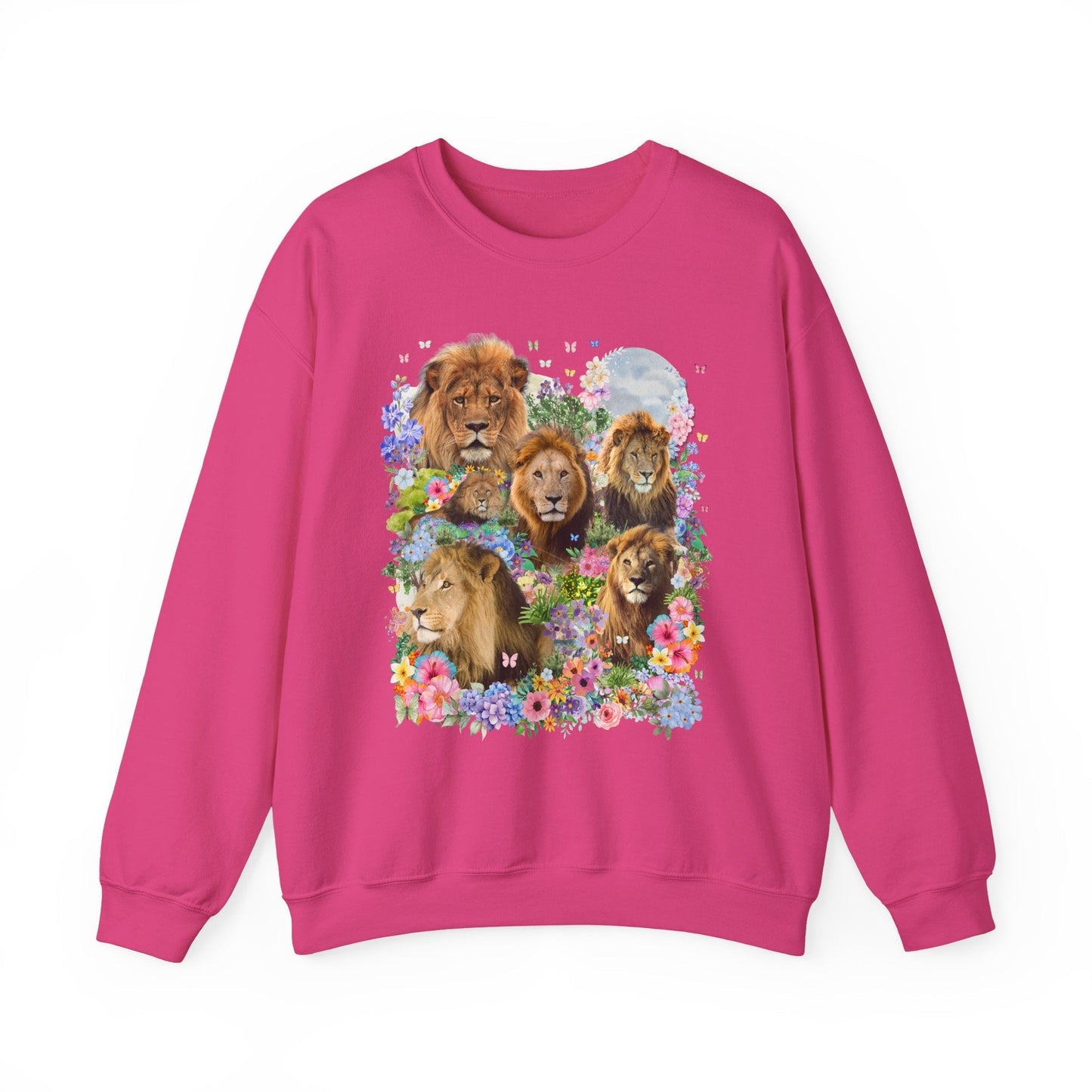 Lions in Flowers Sweatshirt