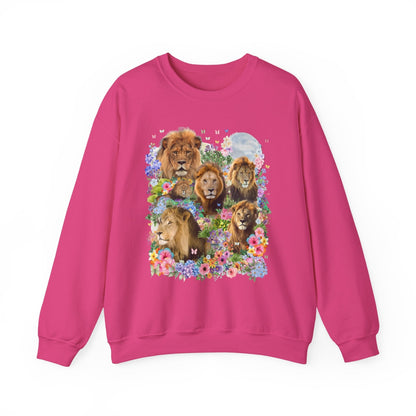Lions in Flowers Sweatshirt