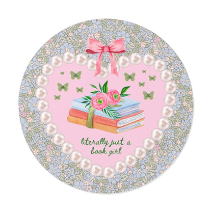 Literally Just a Book Girl Sticker