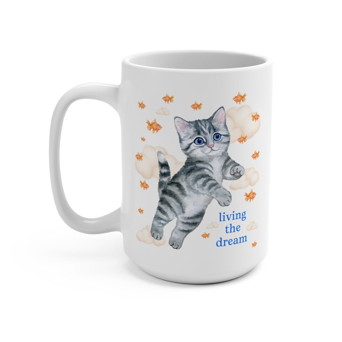 Living the Dream Cat Mug
