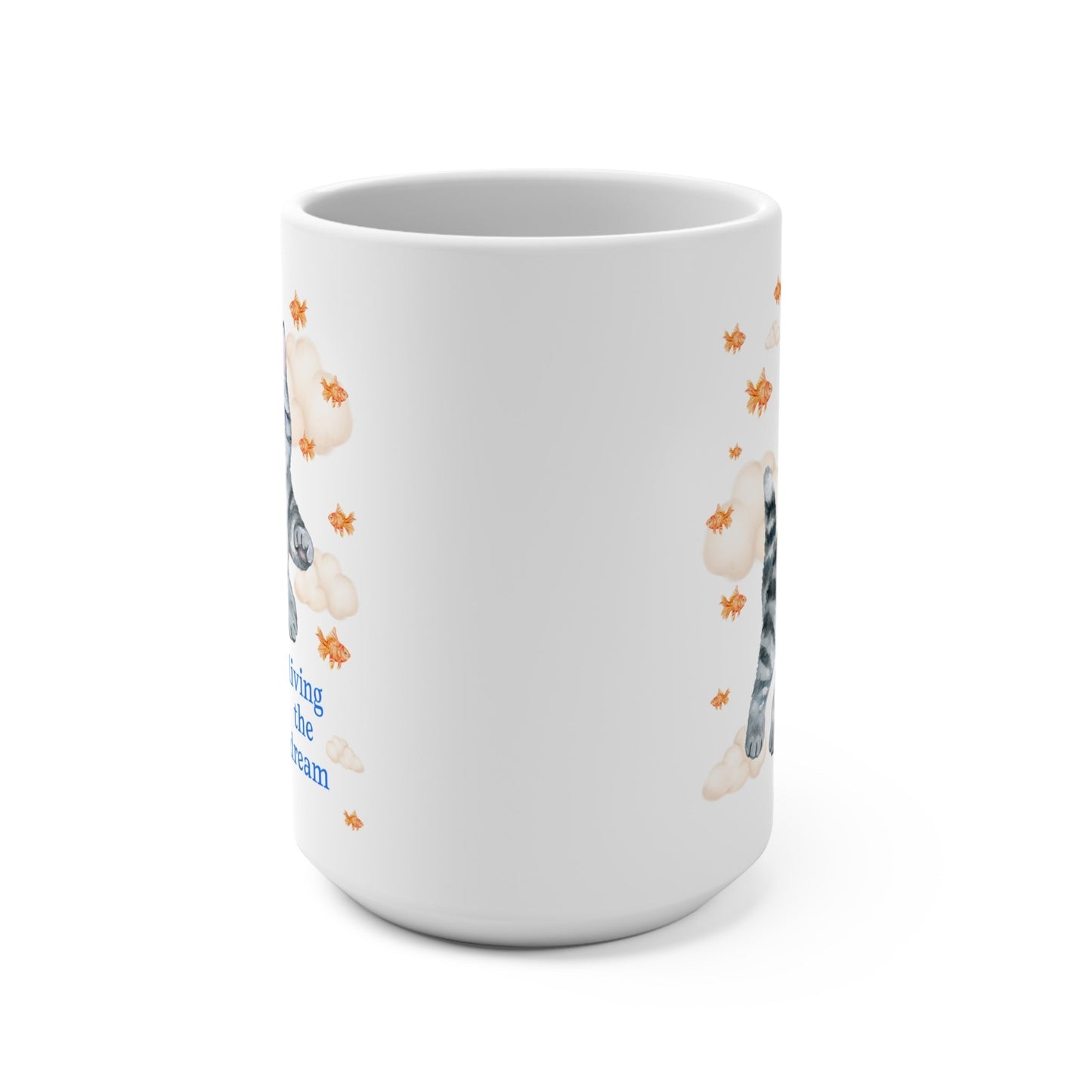 Living the Dream Cat Mug