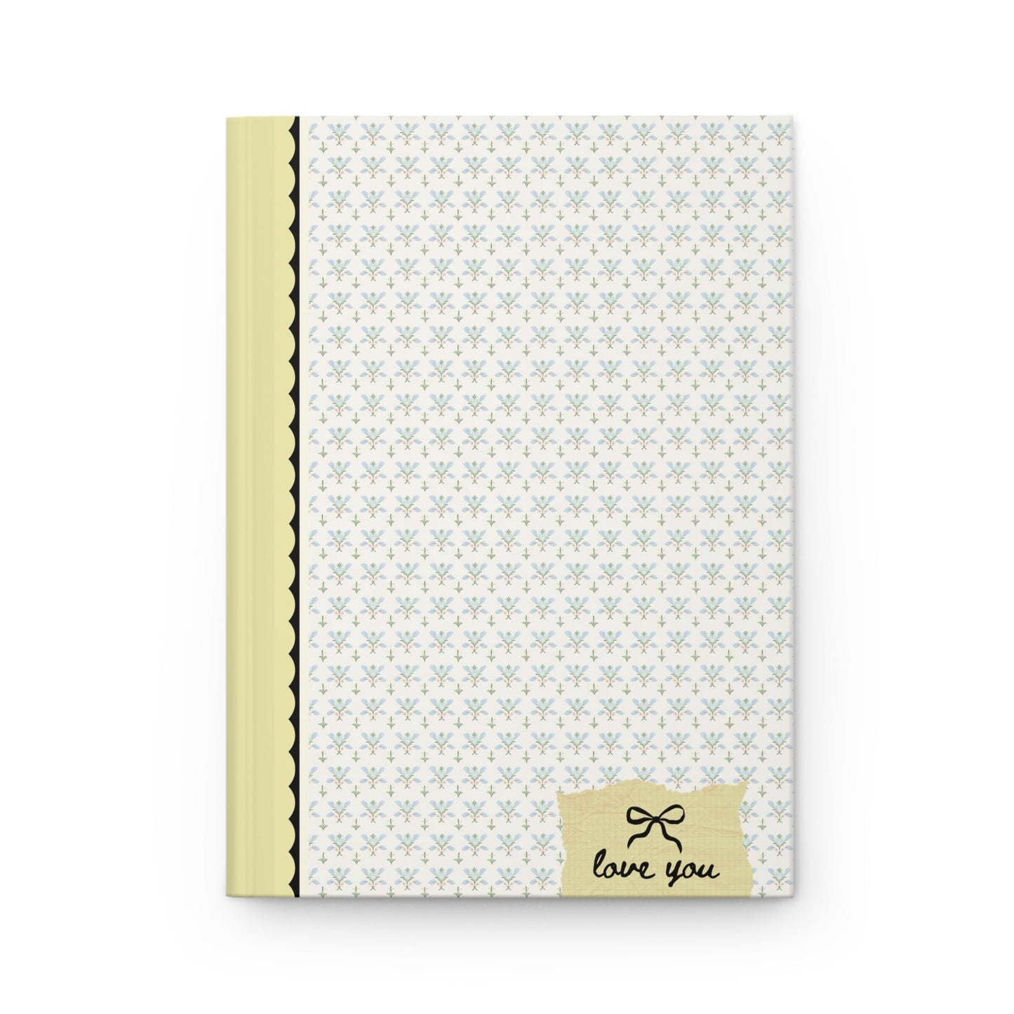 Love You Bow Notebook: Vintage Aesthetic