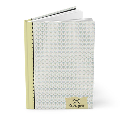 Love You Bow Notebook: Vintage Aesthetic