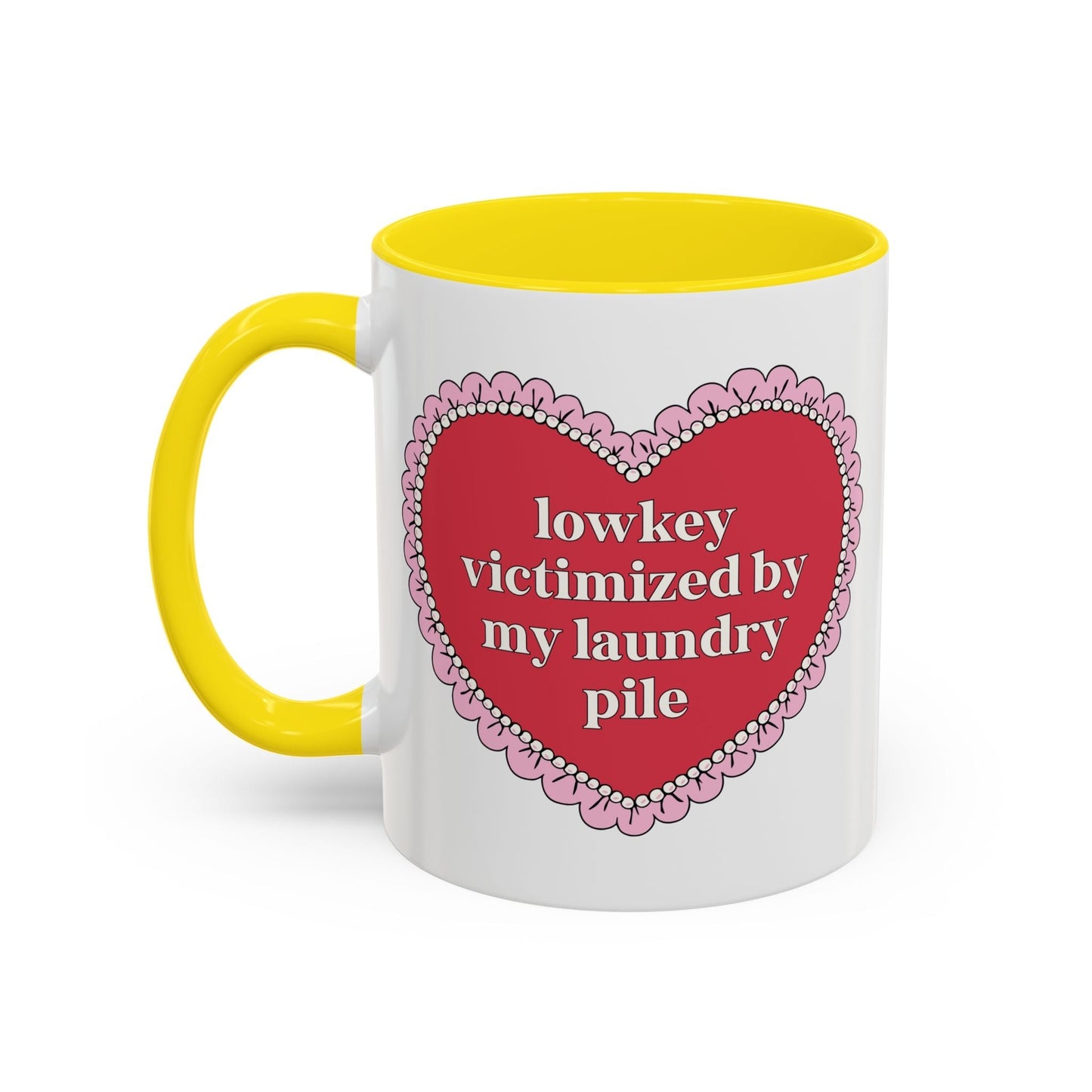 Lowkey Victimized by My Laundry Pile Coffee Mug