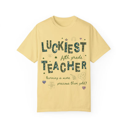 Luckiest Fifth Grade Teacher Tee