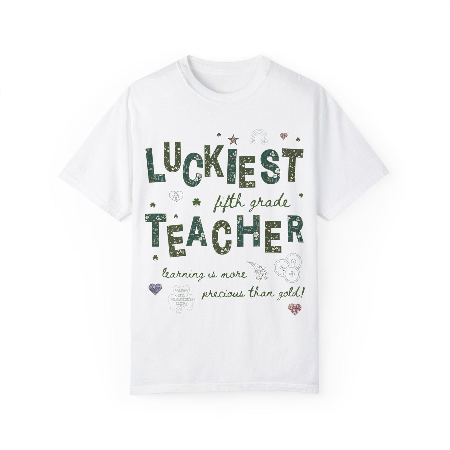 Luckiest Fifth Grade Teacher Tee