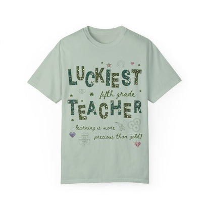 Luckiest Fifth Grade Teacher Tee