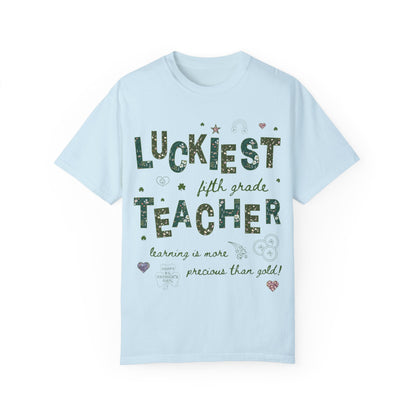 Luckiest Fifth Grade Teacher Tee