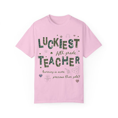 Luckiest Fifth Grade Teacher Tee