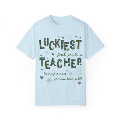 Luckiest First Grade Teacher Tee