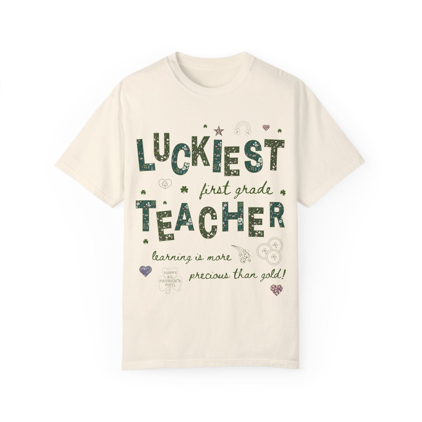 Luckiest First Grade Teacher Tee