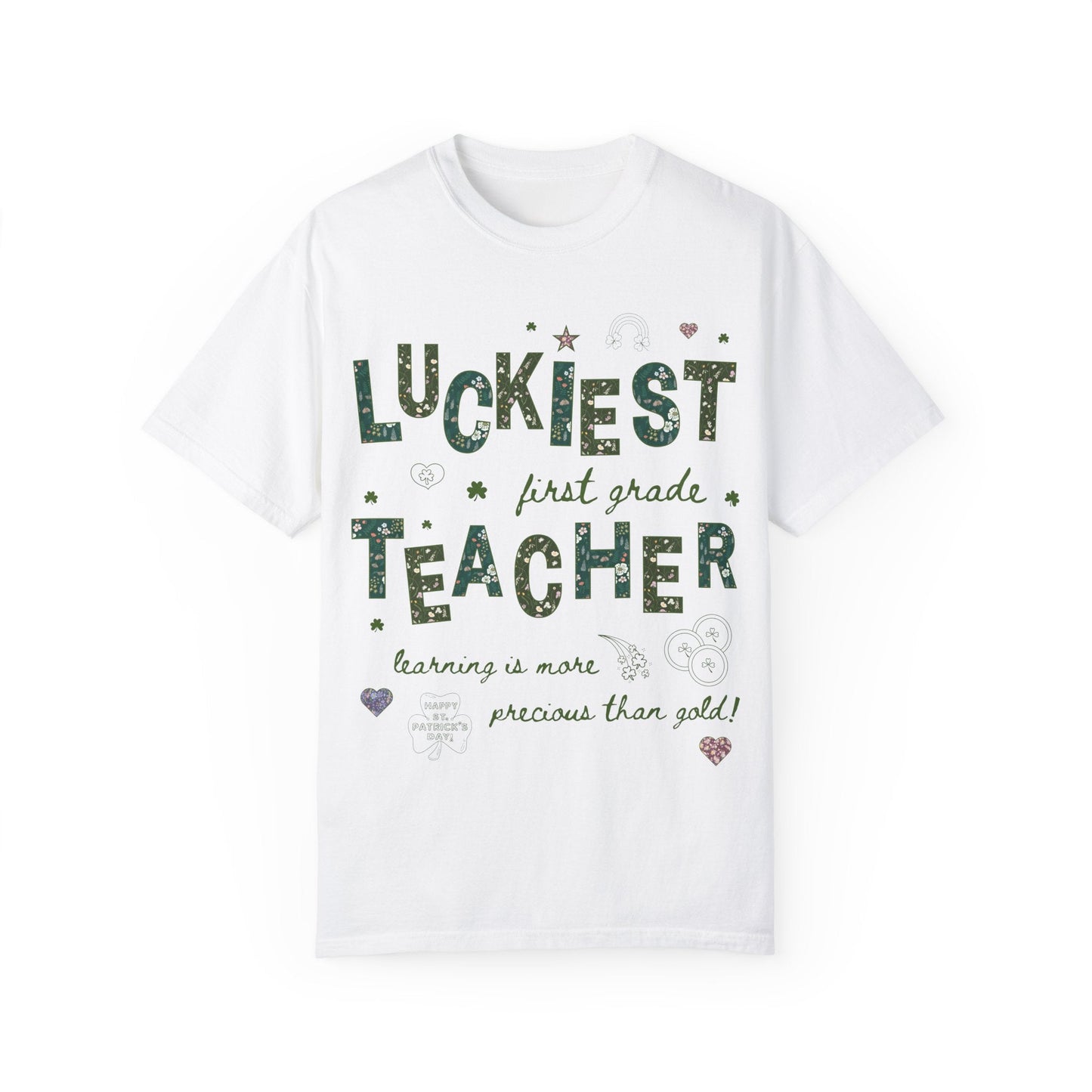 Luckiest First Grade Teacher Tee