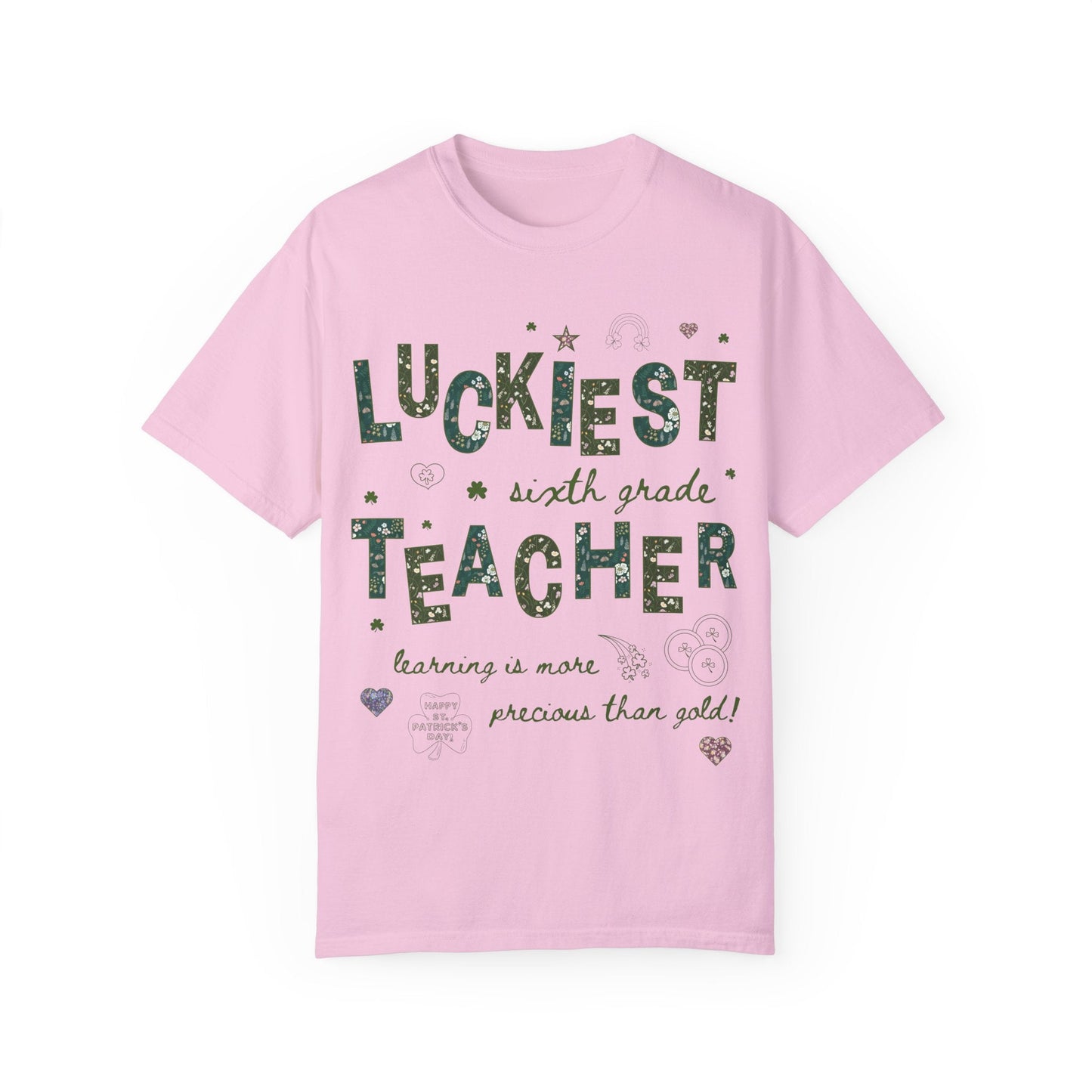 Luckiest Sixth Grade Teacher Tee