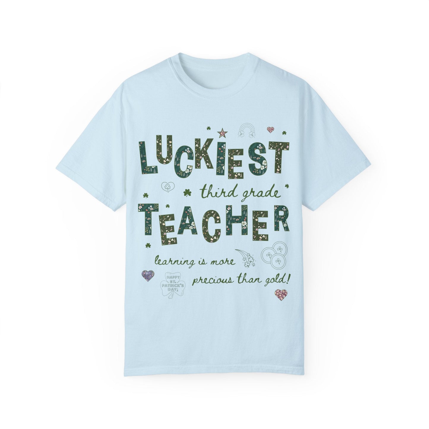 Luckiest Third Grade Teacher Tee Shirt