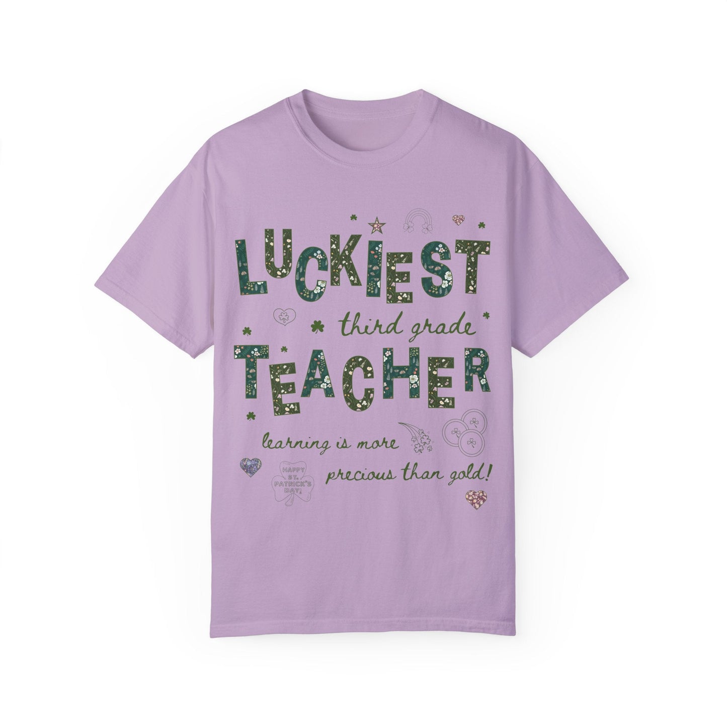 Luckiest Third Grade Teacher Tee Shirt