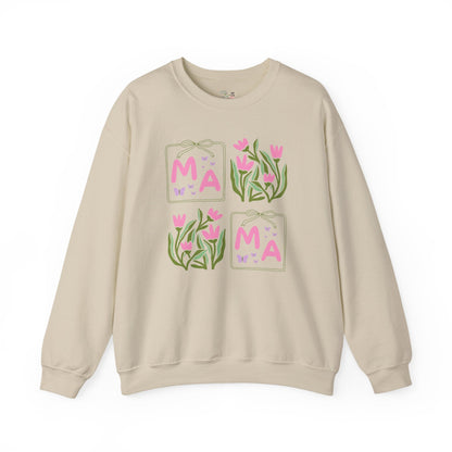 Mama Floral Sweatshirt with Butterflies
