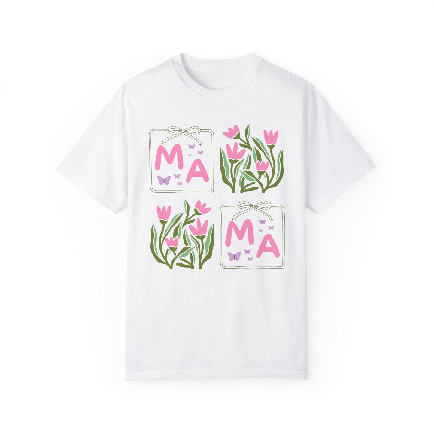 Mama Floral Tee with Butterflies