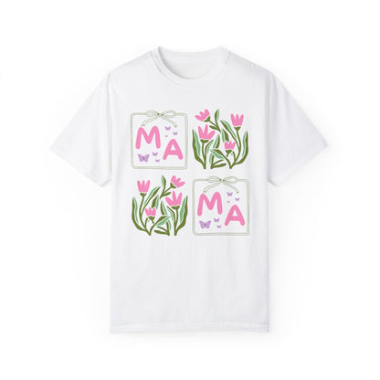 Mama Floral Tee with Butterflies
