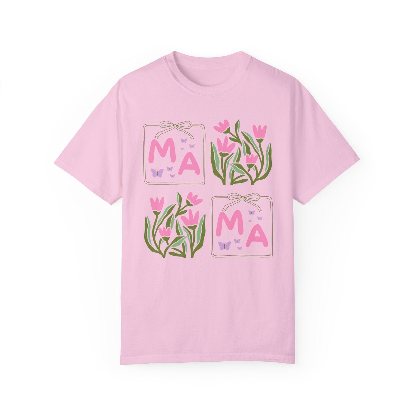 Mama Floral Tee with Butterflies
