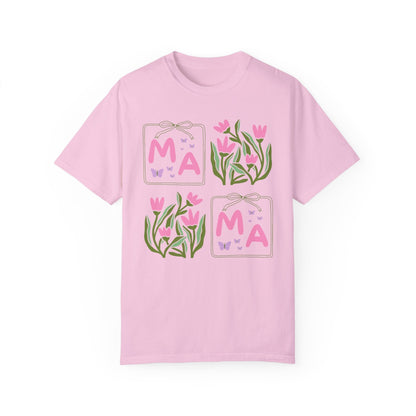 Mama Floral Tee with Butterflies