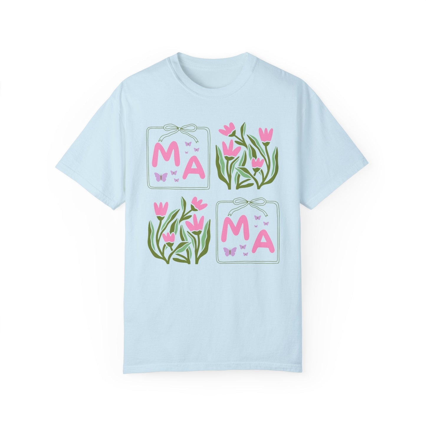 Mama Floral Tee with Butterflies