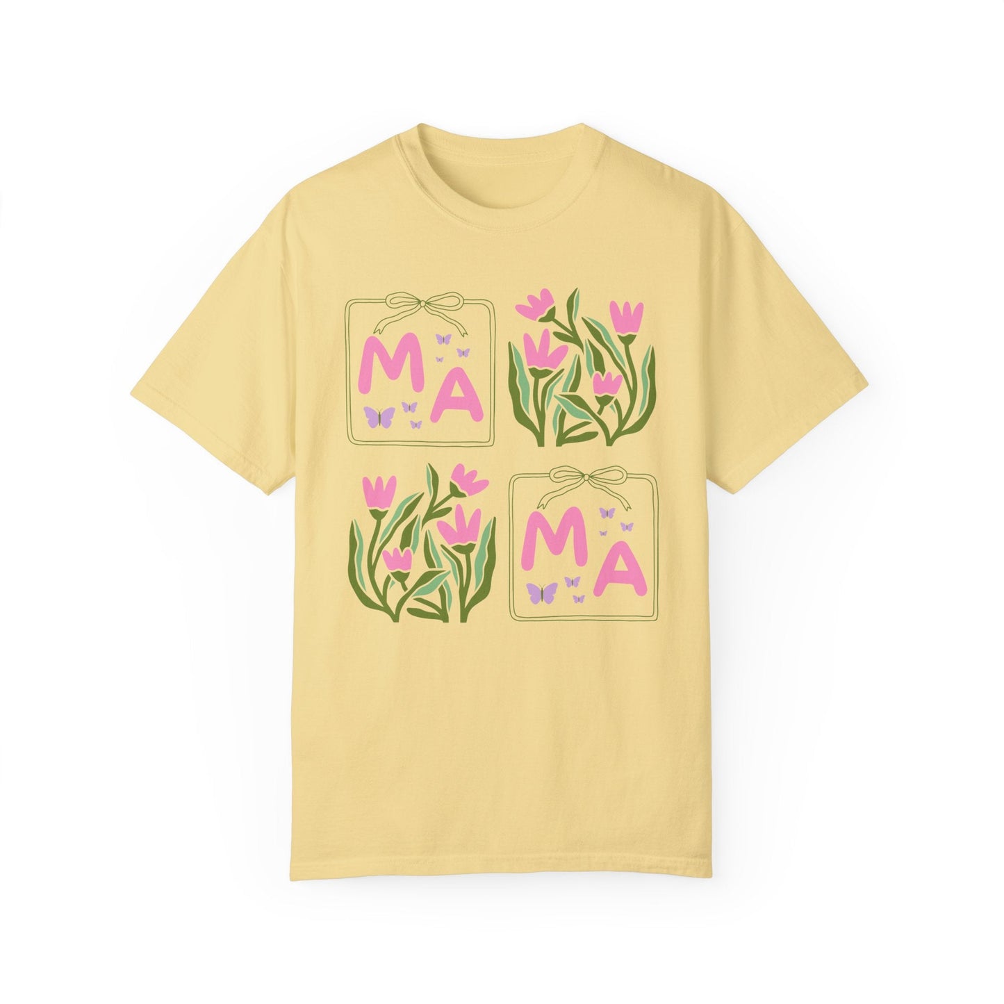 Mama Floral Tee with Butterflies