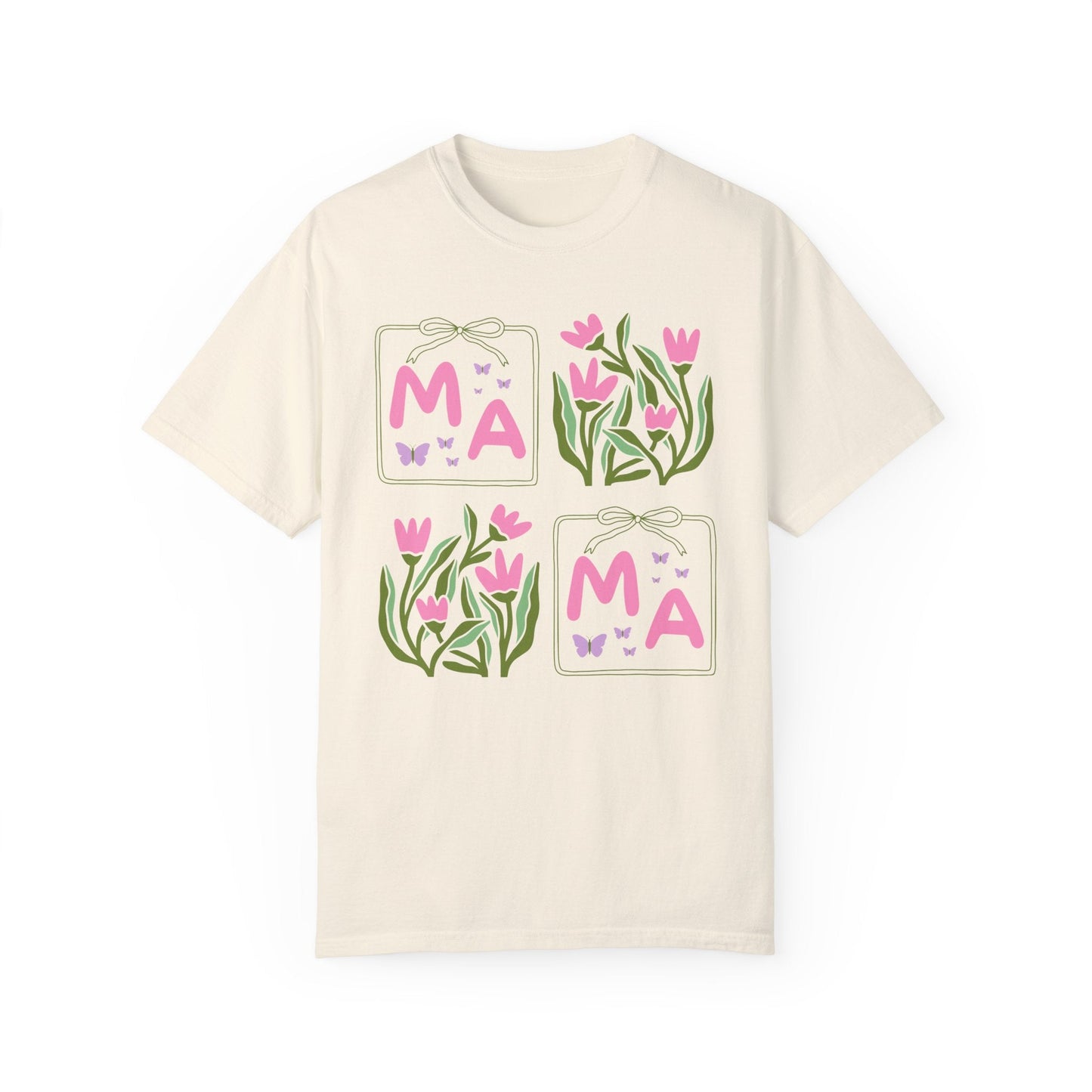 Mama Floral Tee with Butterflies