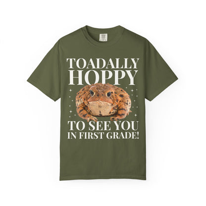 Matching Teacher T-Shirt: Toadally Hoppy