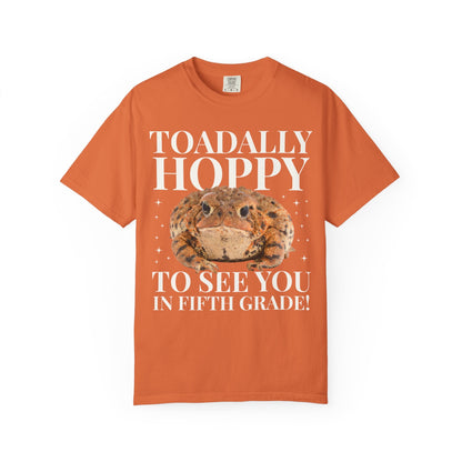 Matching Teacher T-Shirt: Toadally Hoppy