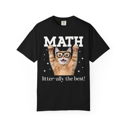 Math Teacher Cat Shirt