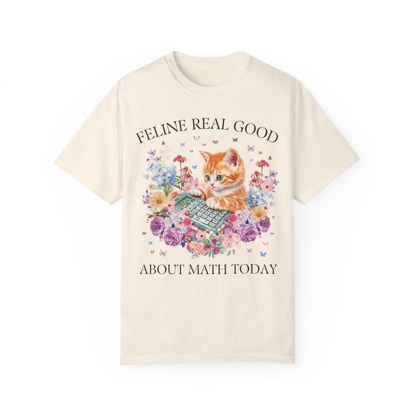 Math Teacher Cat T-Shirt