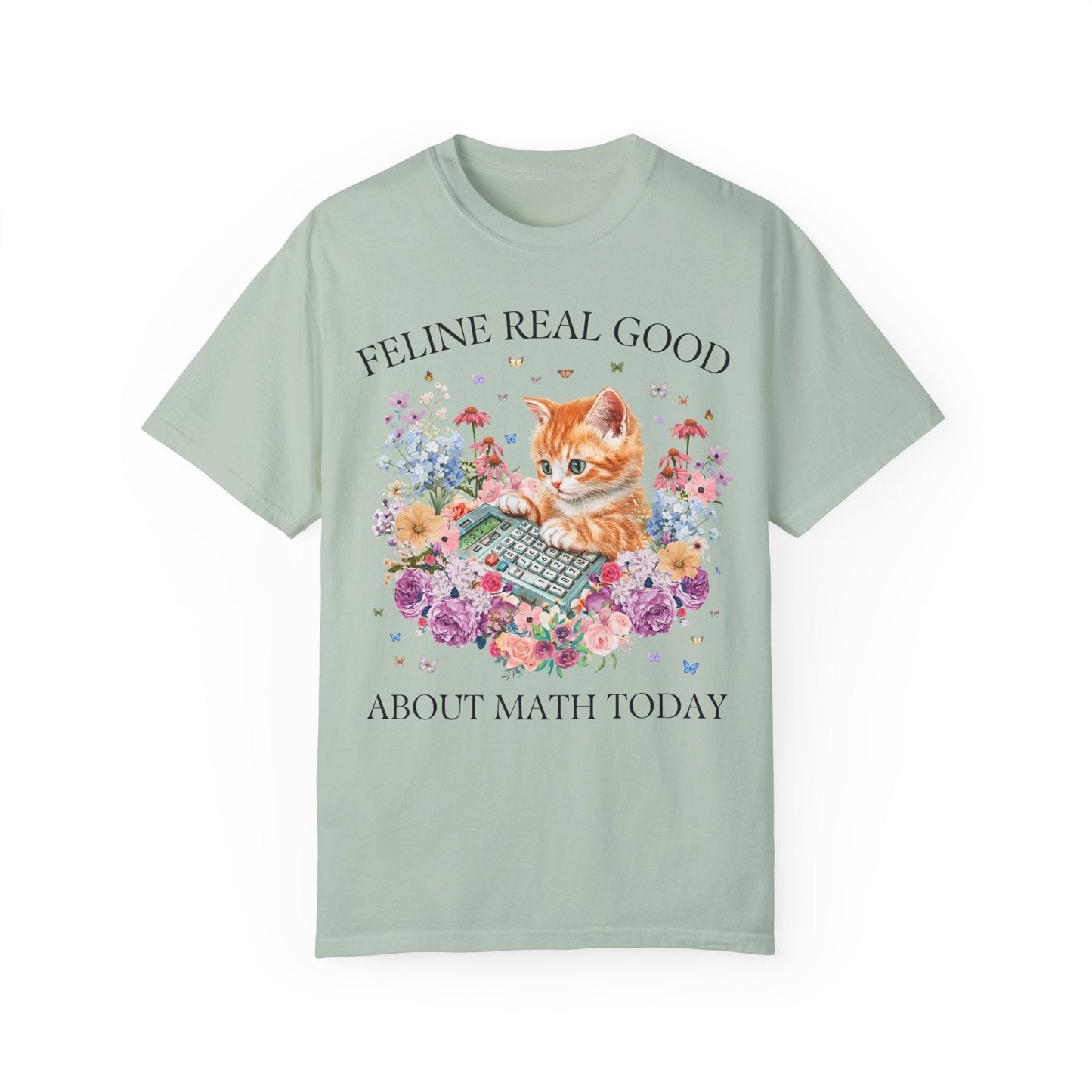 Math Teacher Cat T-Shirt