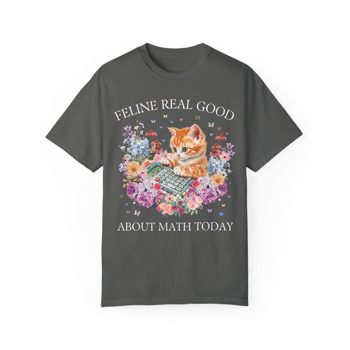 Math Teacher Cat T-Shirt