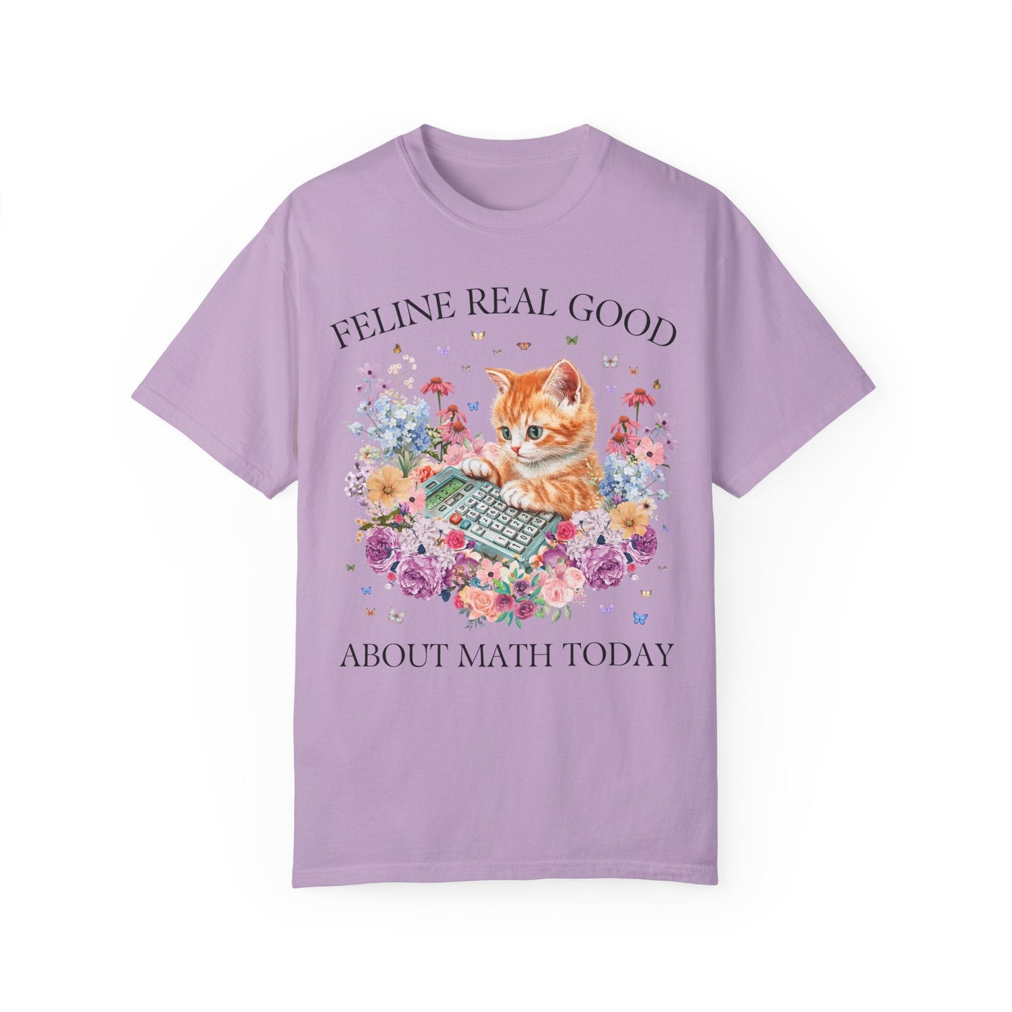 Math Teacher Cat T-Shirt