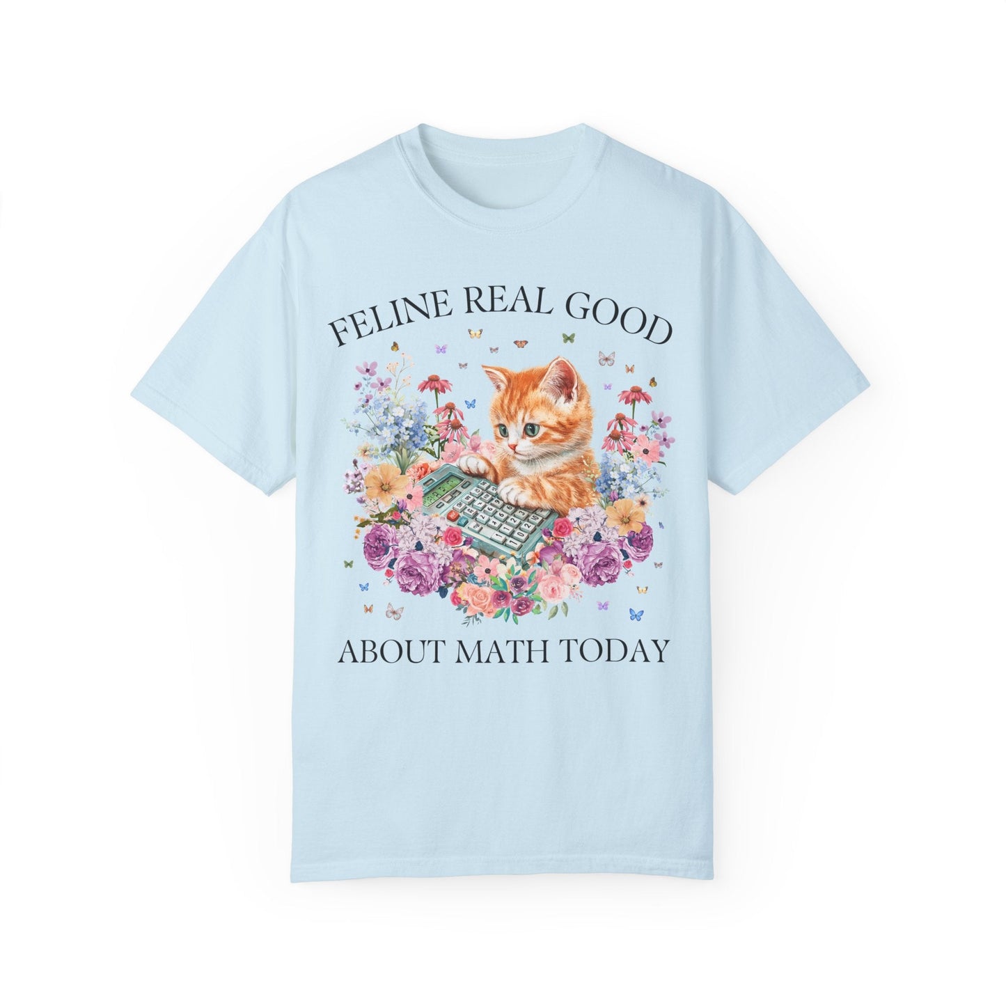 Math Teacher Cat T-Shirt
