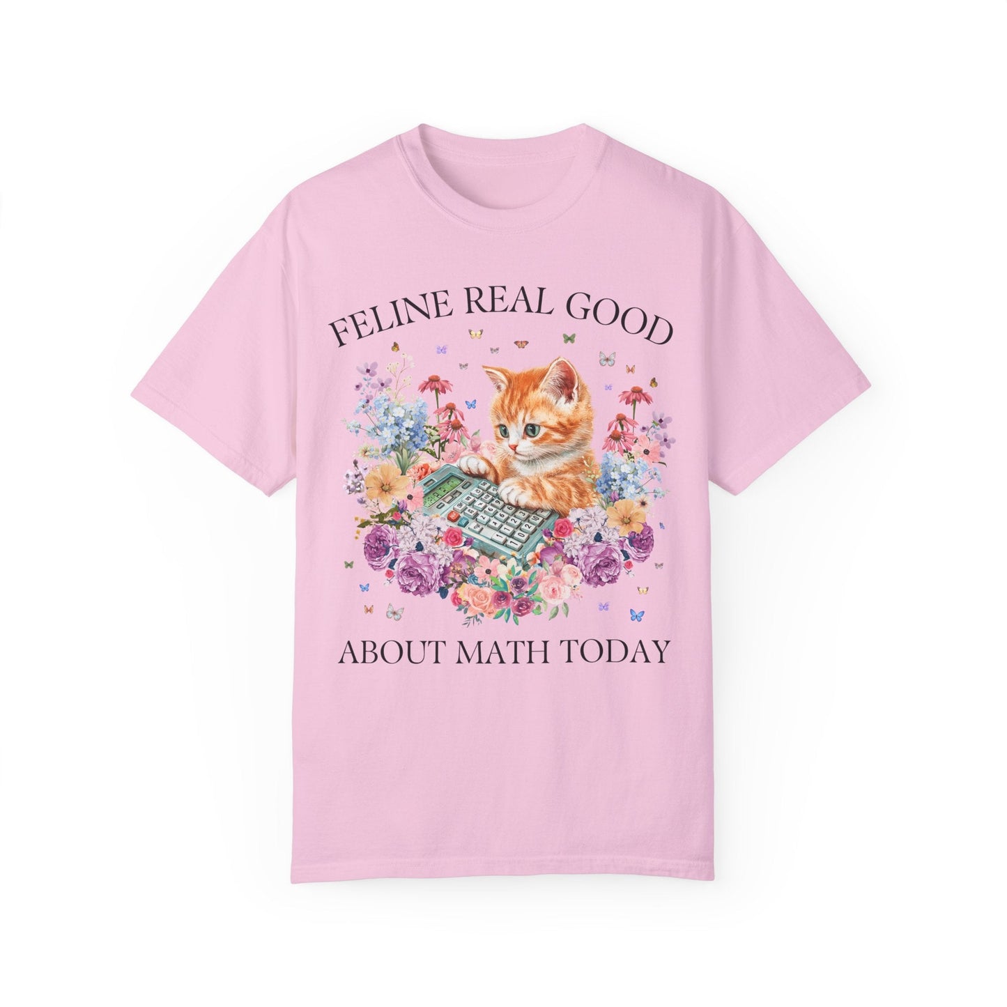 Math Teacher Cat T-Shirt