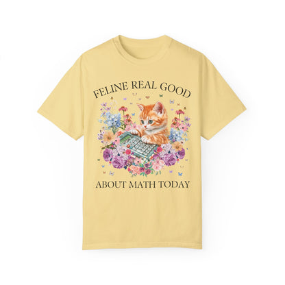 Math Teacher Cat T-Shirt