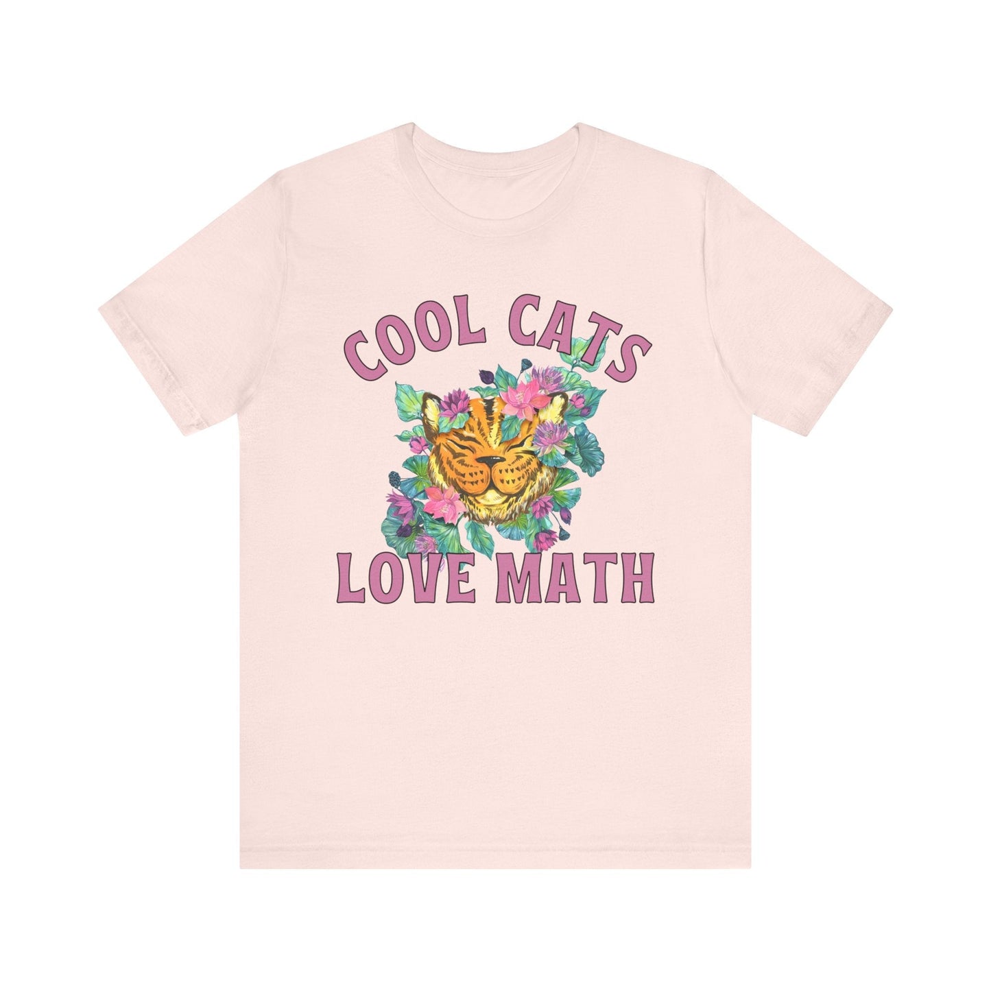 Math Tee Shirt: Cool Cats Love Math