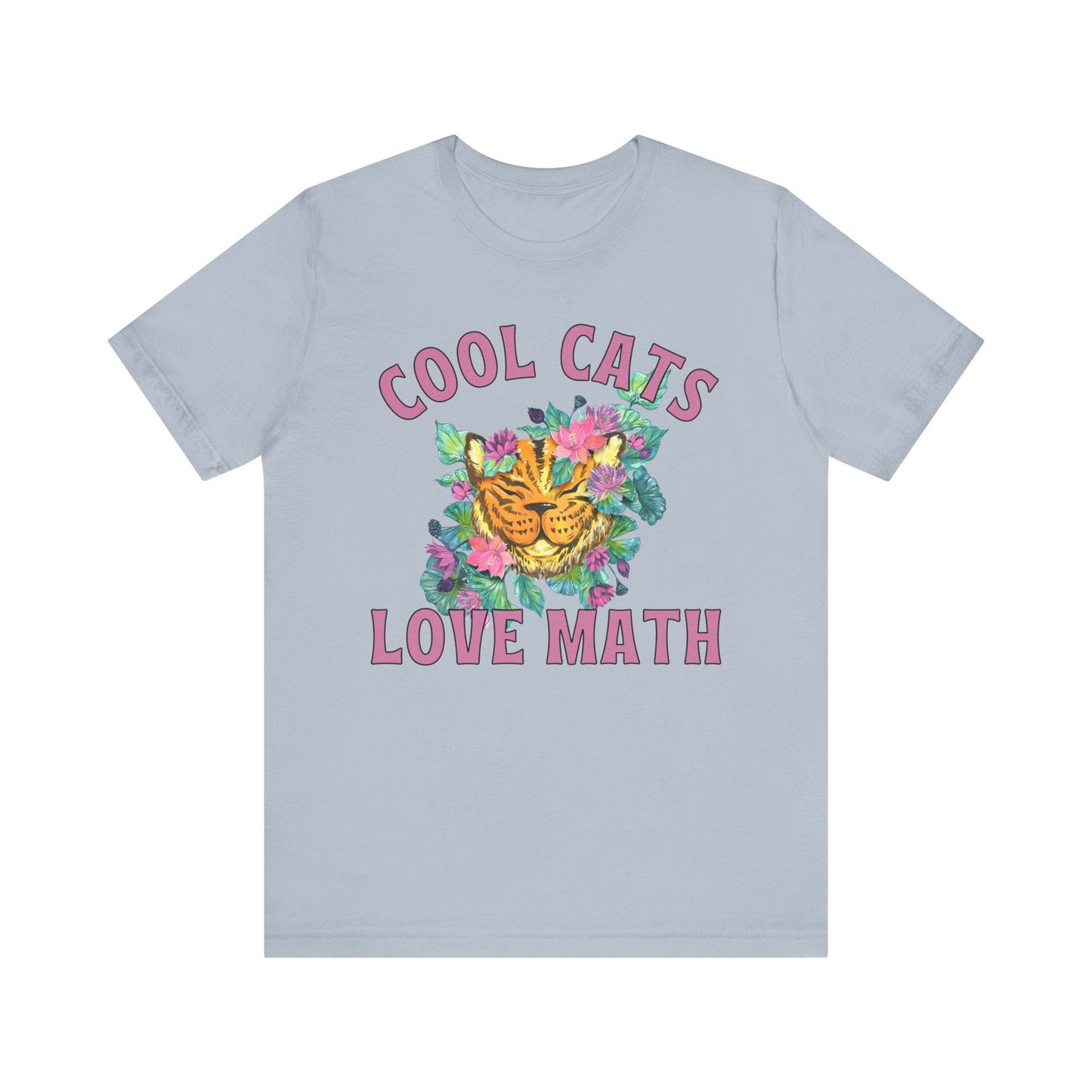 Math Tee Shirt: Cool Cats Love Math