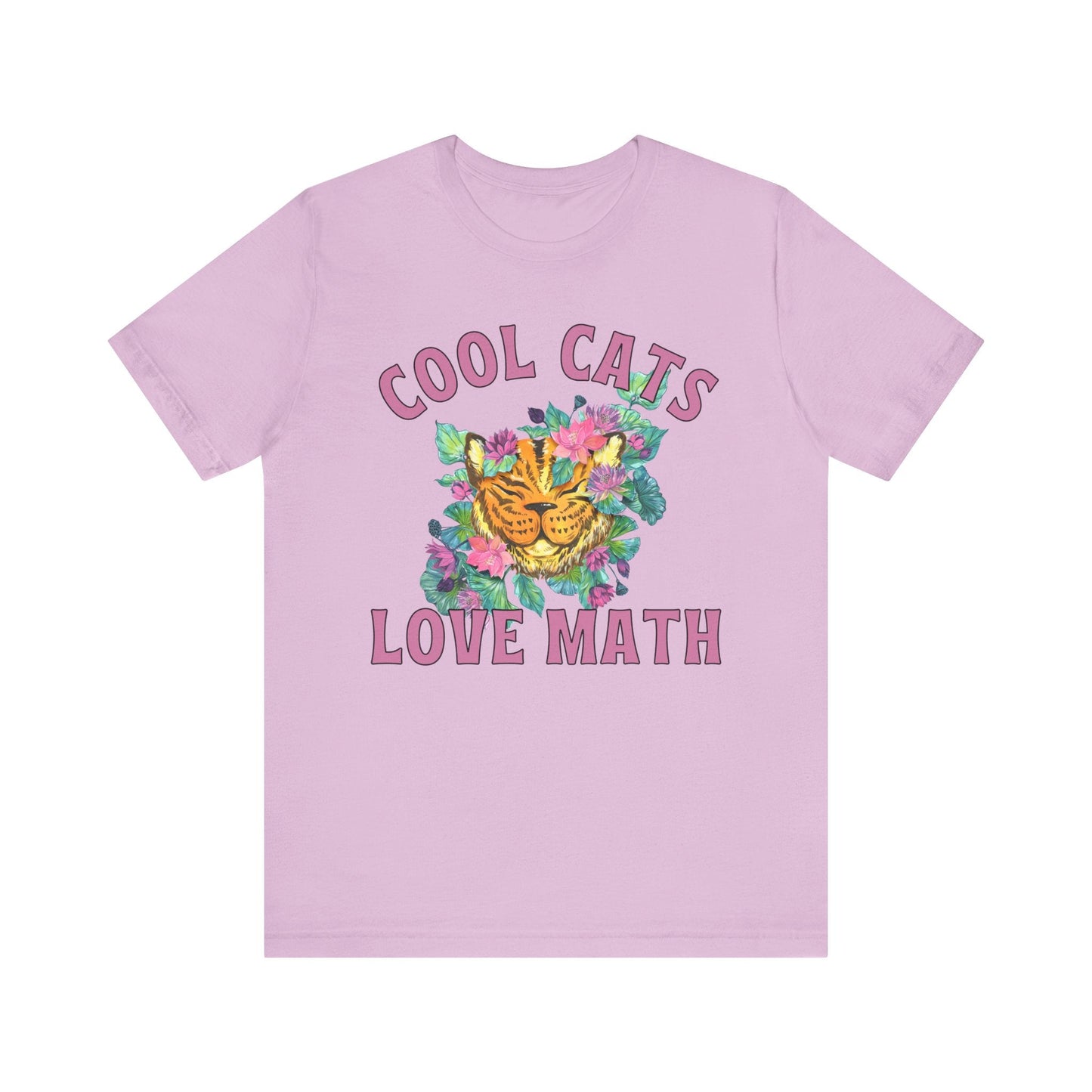 Math Tee Shirt: Cool Cats Love Math