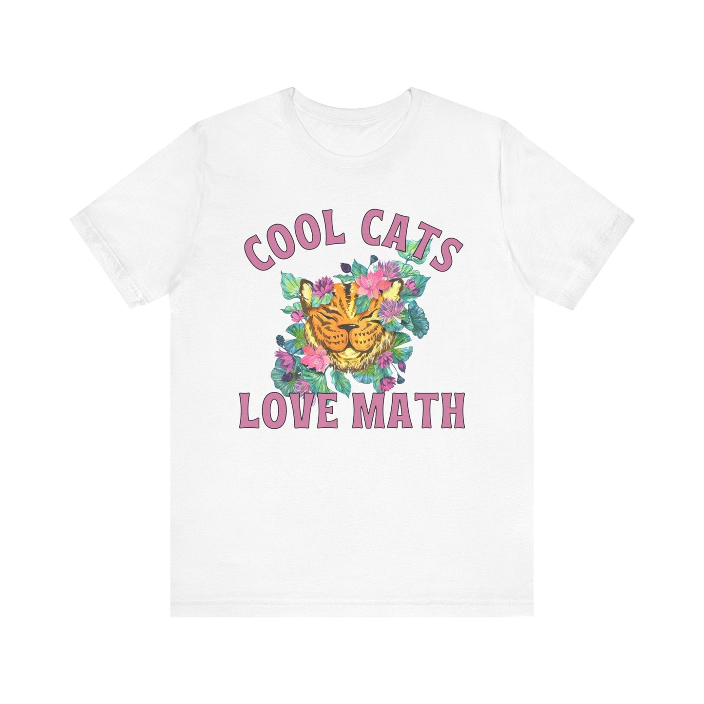 Math Tee Shirt: Cool Cats Love Math