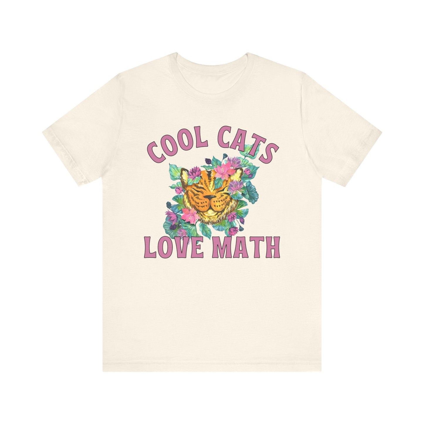 Math Tee Shirt: Cool Cats Love Math