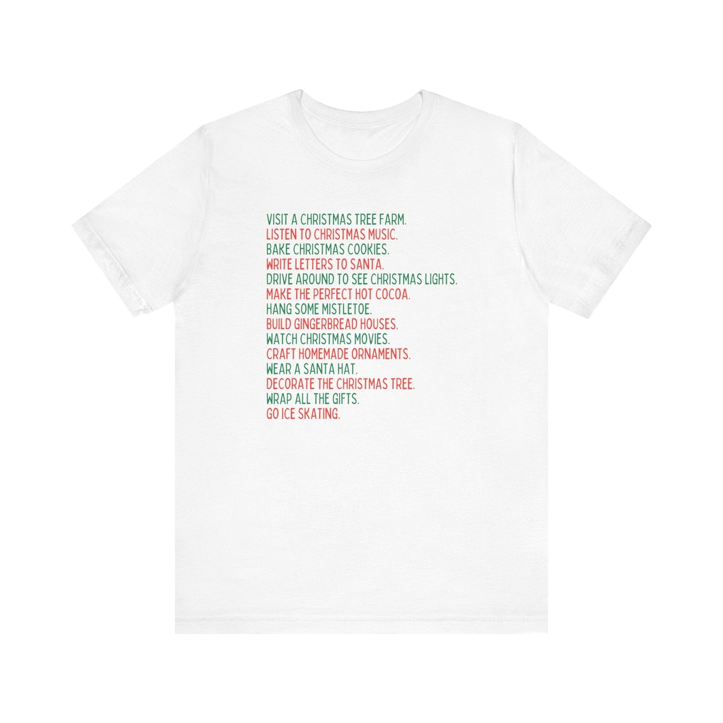 Minimalist Holiday Traditions Christmas Tee Shirt