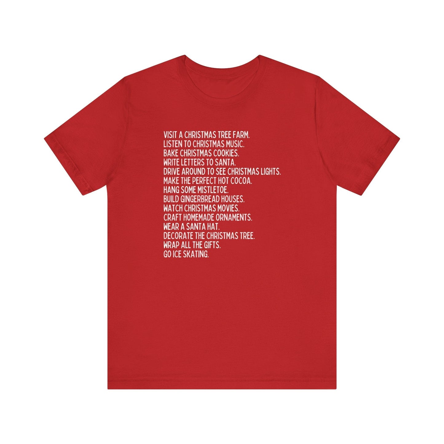 Minimalist Holiday Traditions Christmas Tee Shirt