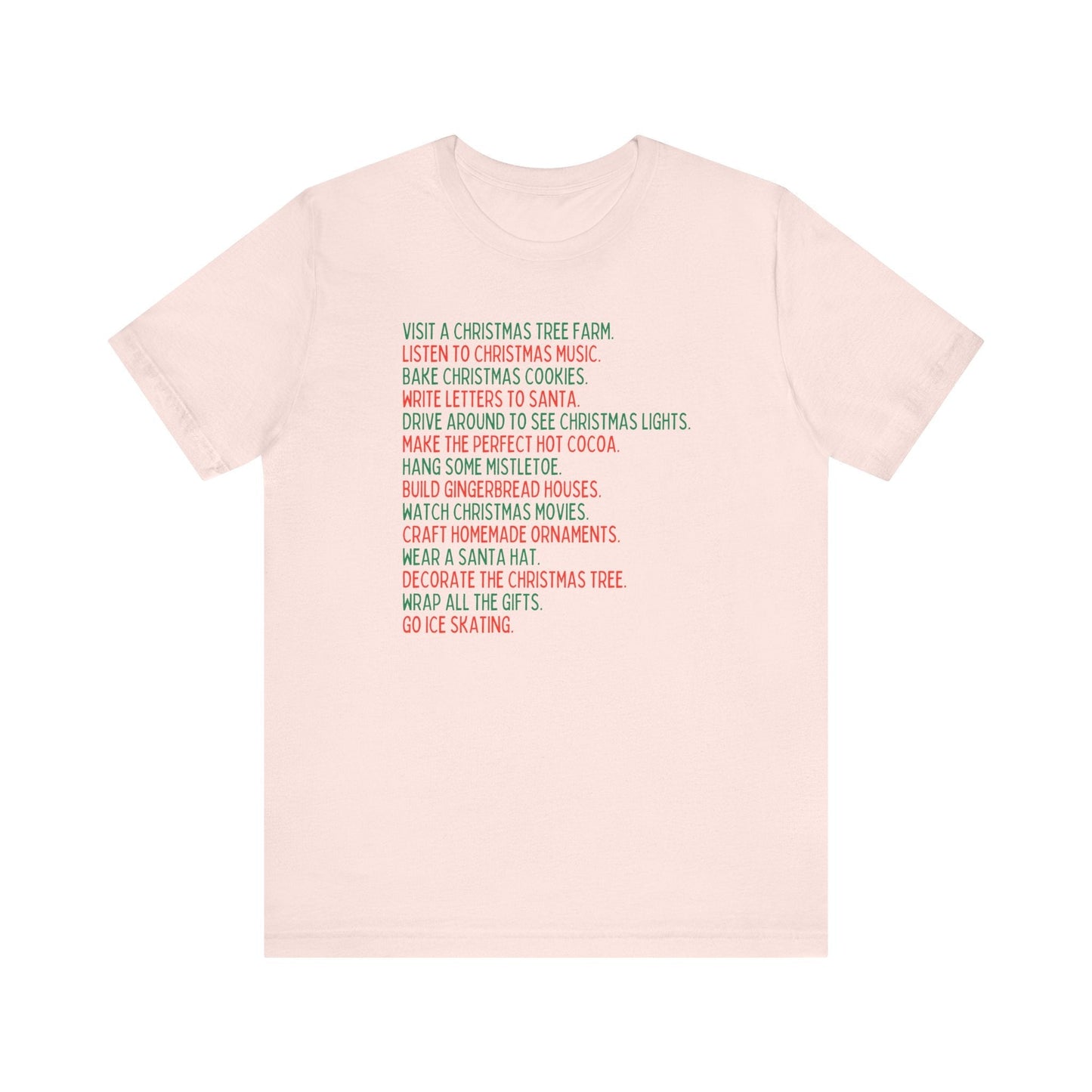 Minimalist Holiday Traditions Christmas Tee Shirt