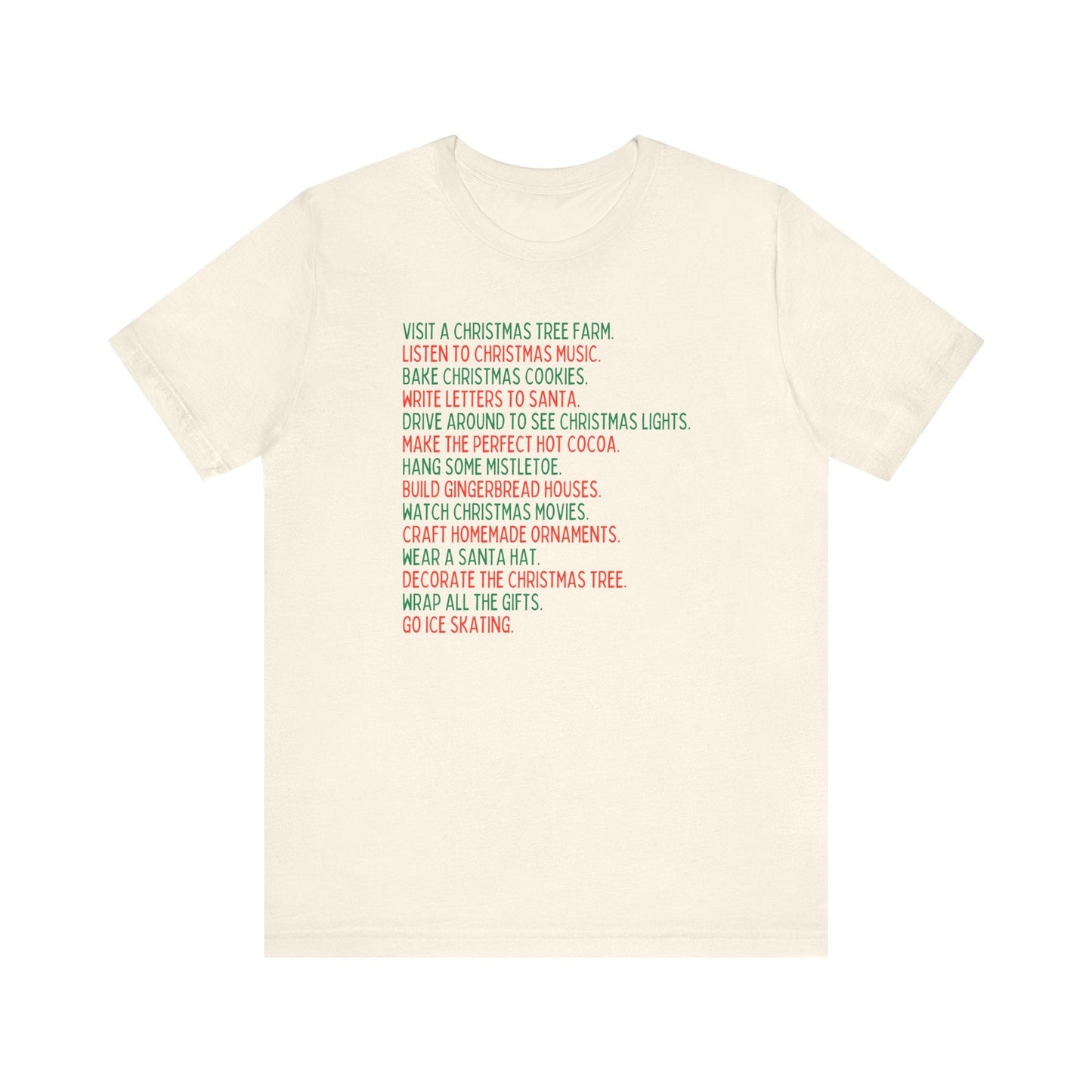 Minimalist Holiday Traditions Christmas Tee Shirt