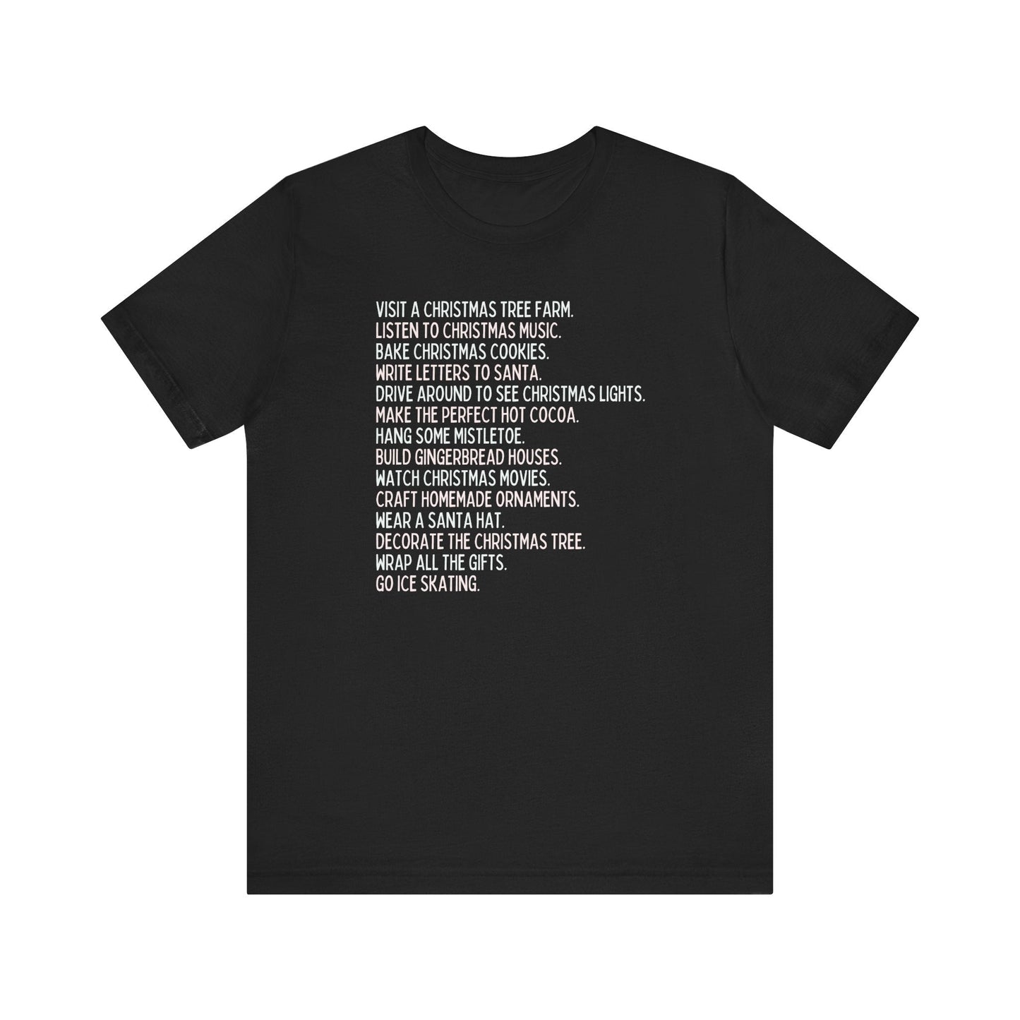 Minimalist Holiday Traditions Christmas Tee Shirt