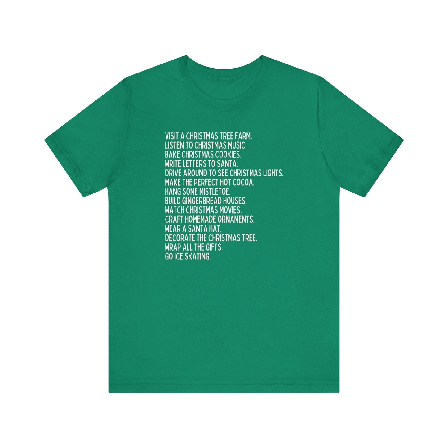 Minimalist Holiday Traditions Christmas Tee Shirt
