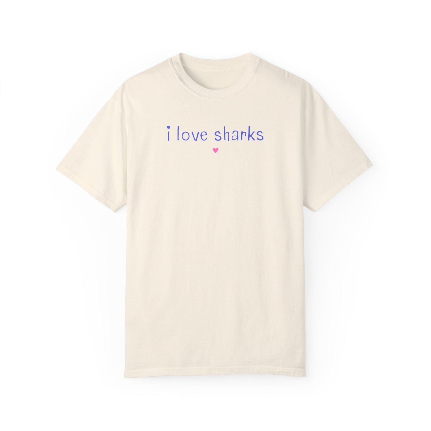 Minimalist Shark Tee: I Love Sharks