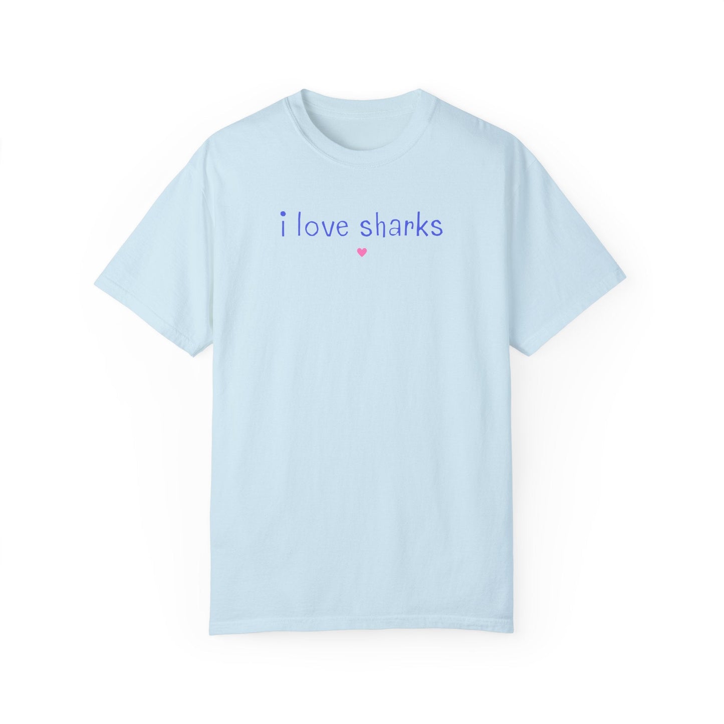 Minimalist Shark Tee: I Love Sharks